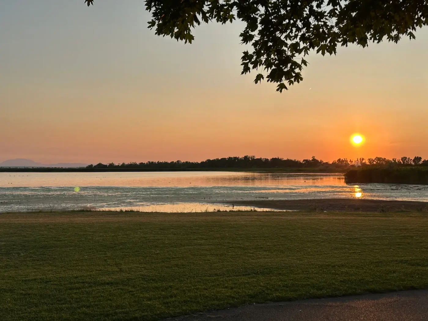Campingplatz Zicksee am Abend