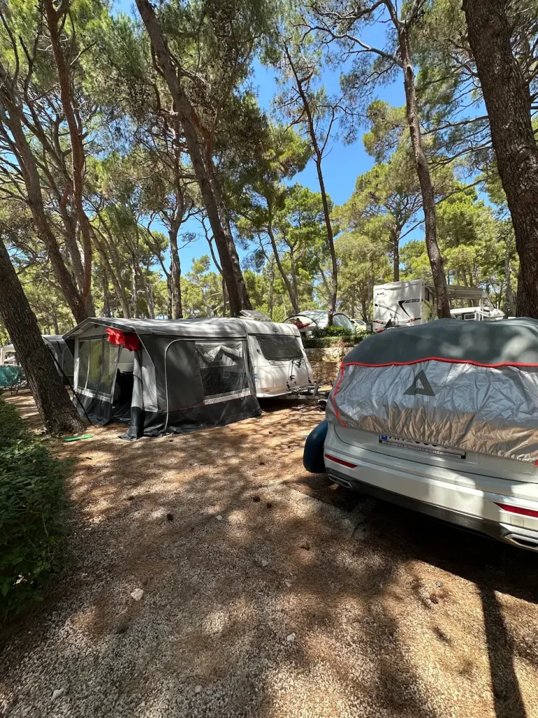 Unser Stellplatz am Camping Čikat Mali Lošinj