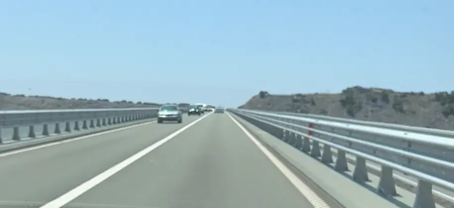 Insel Krk mit Wohnwagen: Krk-Brücke