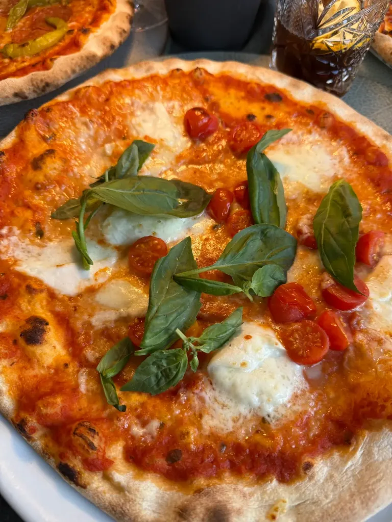 Pizza im Campingrestaurant