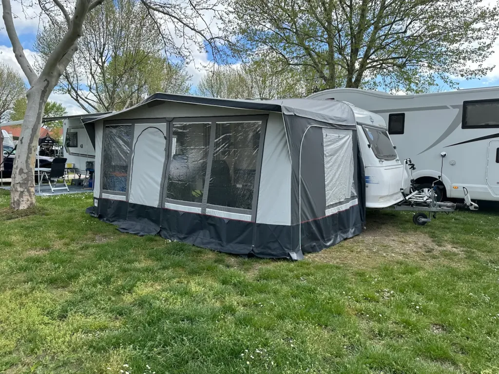 Unser Stellplatz am Strandcamping Podersdorf