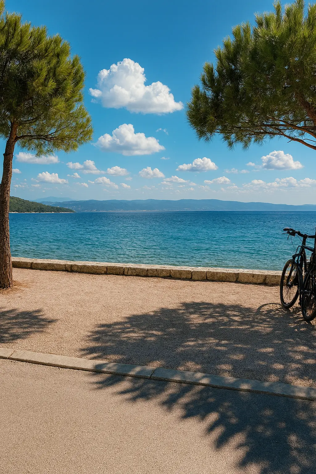 Stellplatz mit Meerblick am Camping Ježevac Krk