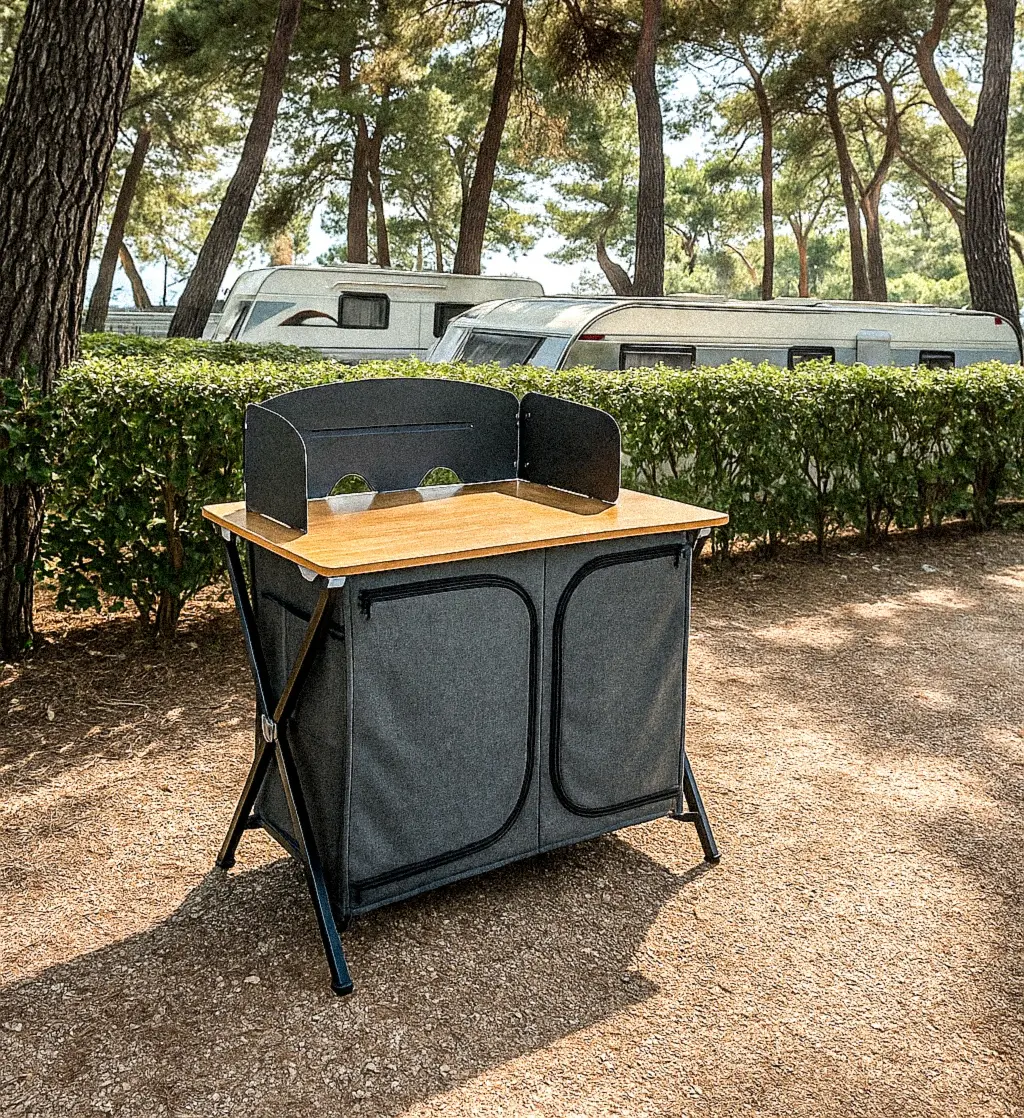 Campingschrank am Stellplatz