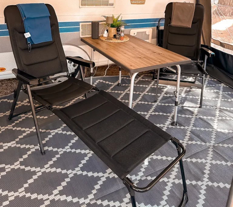 Campingstühle mit Beinauflage