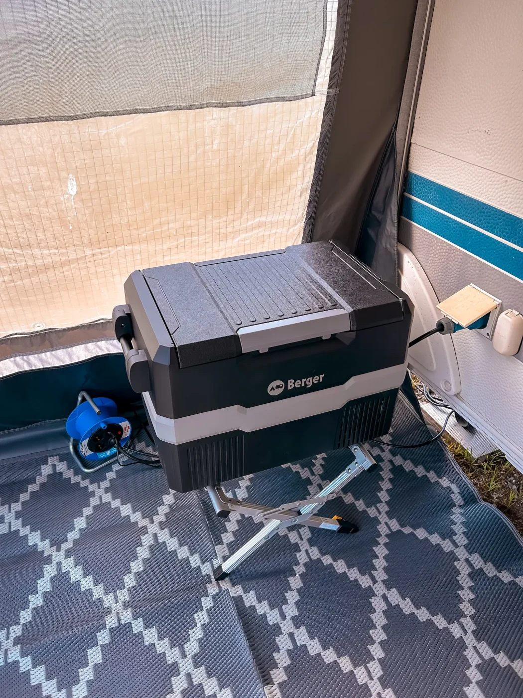 Berger DMC 45 Kompressor Kühlbox im Test: Dualzone fürs Vorzelt