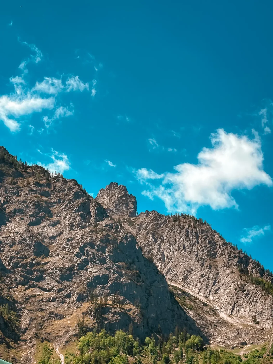Blick auf die Gipfel der Kalkalpen